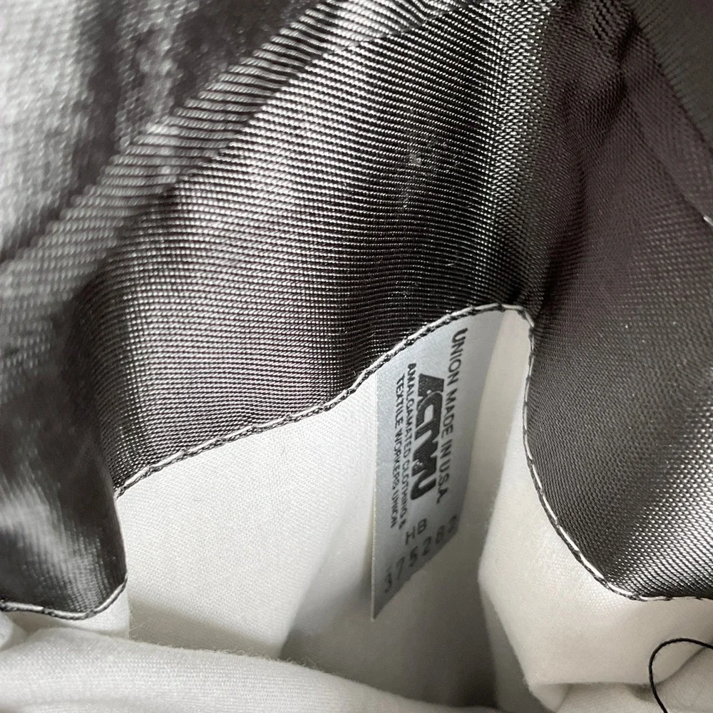 Botany 500 Suit Men 44L 35W 30L Athletic Fit Gray Multi Stripe Double‎ Breasted